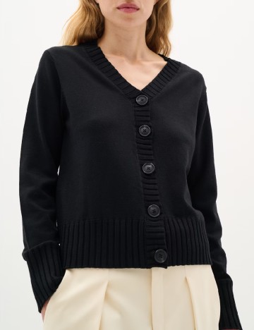 
						Cardigan InWear, negru