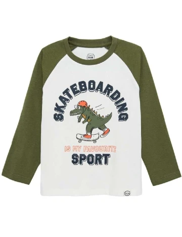 Bluza Cool Club, alb/verde Alb