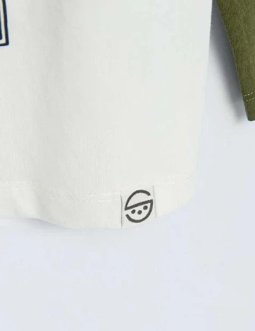 Bluza Cool Club, alb/verde Alb