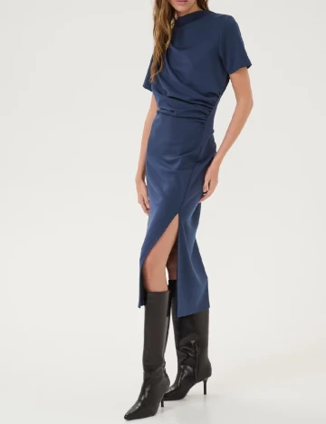 Rochie medie My Essential Wardrobe, bleumarin