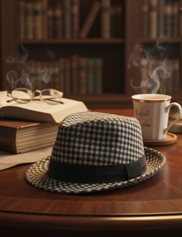 
						Palarie Zara, maro/negru