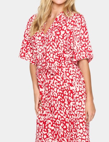 Rochie medie Saint Tropez, rosu