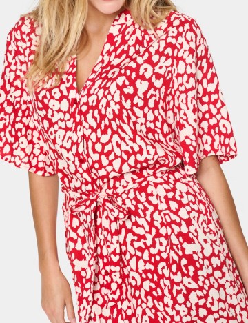 Rochie medie Saint Tropez, rosu