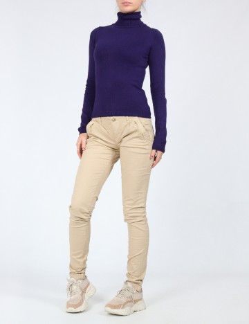 Pantaloni Bershka, crem