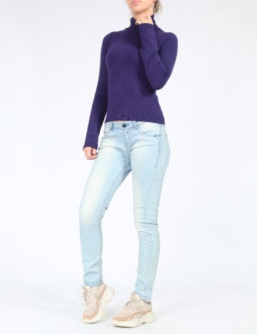 
						Blugi Bershka, albastru