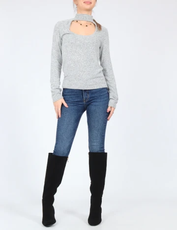 Bluza Bershka, gri Gri