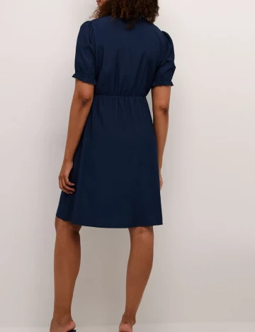 Rochie scurta Cream, bleumarin