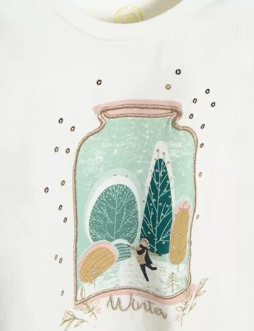 Bluza Cool Club, alb Alb