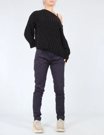 Pantaloni Bershka, bleumarin