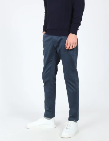 Pantaloni Zara, bleumarin Albastru