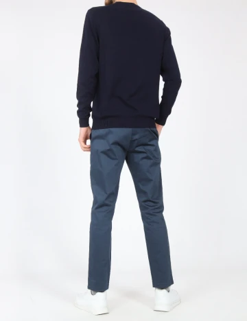 Pantaloni Zara, bleumarin Albastru