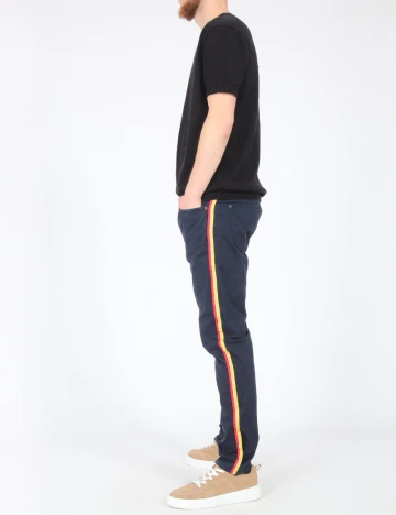 Pantaloni Zara, bleumarin Albastru