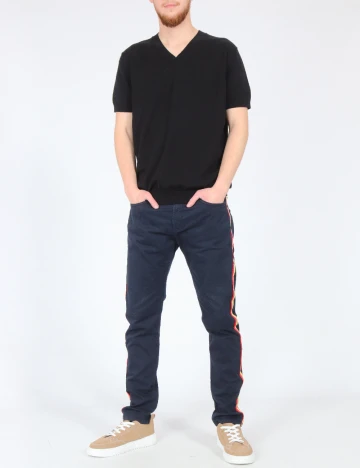 Pantaloni Zara, bleumarin Albastru