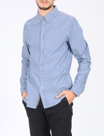 Camasa Bershka, albastru