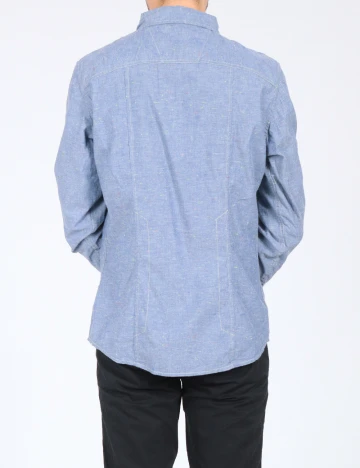 Camasa Bershka, albastru Albastru