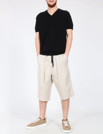 Pantaloni scurti Zara, bej Crem