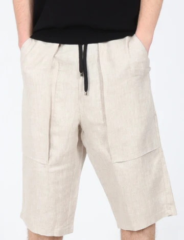 Pantaloni scurti Zara, bej Crem