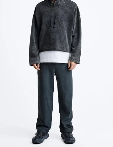 Pantaloni Zara, albastru Albastru