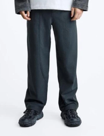 Pantaloni Zara, albastru Albastru