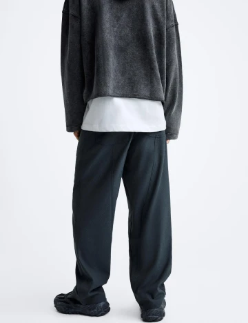 Pantaloni Zara, albastru Albastru