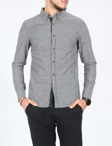 Camasa Bershka, gri Gri