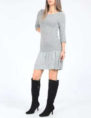 Rochie medie Bershka, gri