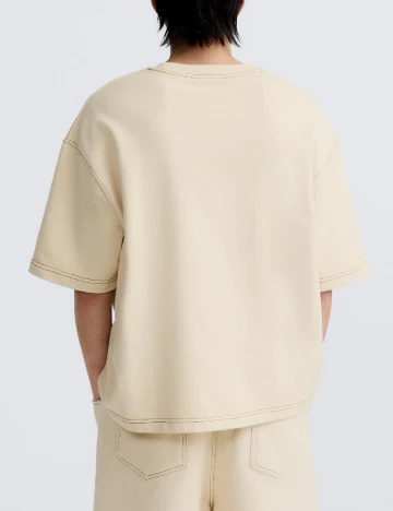 Tricou Zara, crem Crem