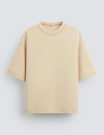 Tricou Zara, crem Crem