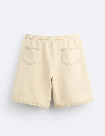 Pantaloni scurti Zara, crem Crem