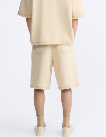 Pantaloni scurti Zara, crem