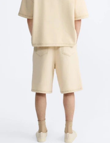 Pantaloni scurti Zara, crem Crem