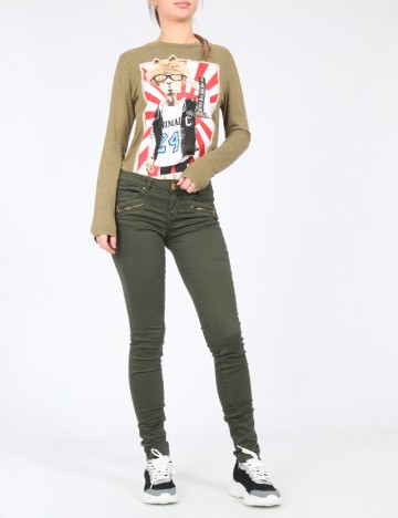 
						Pantaloni Bershka, verde