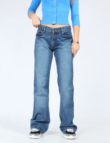 Blugi Zara, albastru Albastru