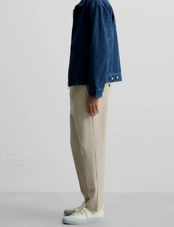 Pantaloni Zara, bej Crem