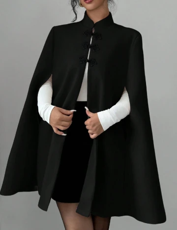 Poncho SHEIN, negru