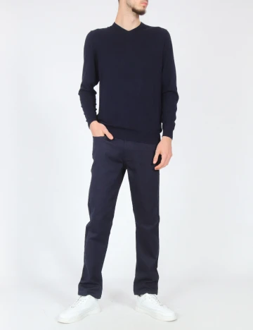 Pantaloni Zara, bleumarin Albastru