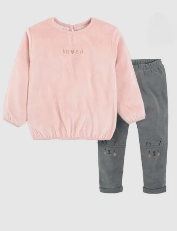 Compleu Cool Club, roz/gri Roz