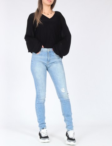 
						Blugi Bershka, albastru