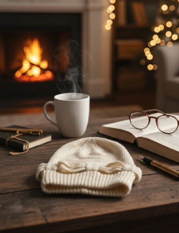 Caciula Pull&Bear, crem