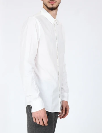 Camasa Bershka, alb Alb