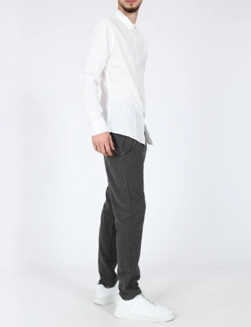 Camasa Bershka, alb Alb