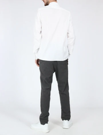 Camasa Bershka, alb Alb