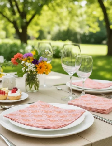 Set servetele 20 buc Harmony, roz