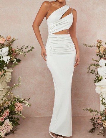 
						Rochie lunga SHEIN, alb
