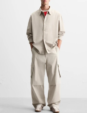 Camasa Zara, bej Crem