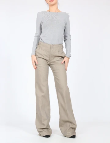 Pantaloni Zara, maro deschis