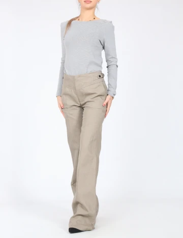 Pantaloni Zara, maro deschis