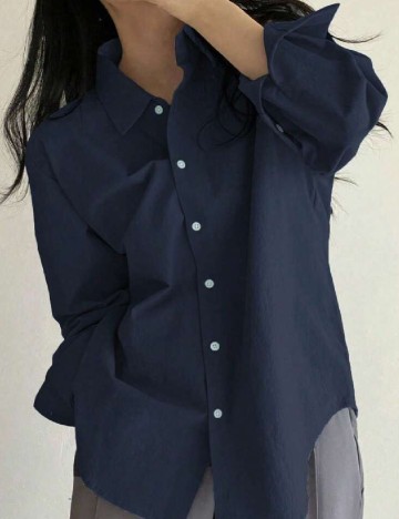 Camasa Dazy, bleumarin