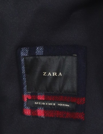 Palton oversize Zara, bleumarin