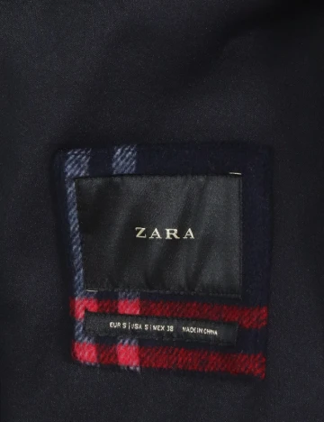 Palton oversize Zara, bleumarin Albastru